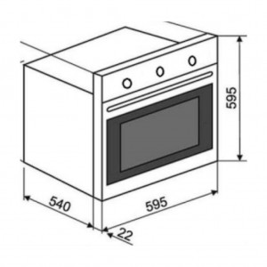 Hak 625 St Ankastre Fırın