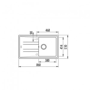 Teka STONE 50 B TG Topasbeige Tegranit Evye